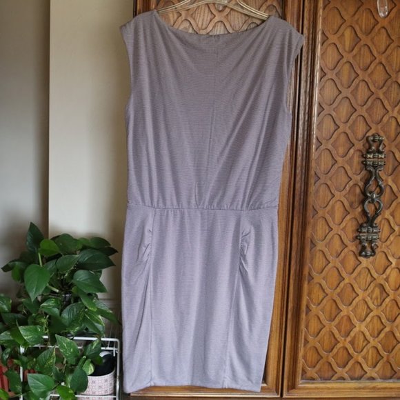 KEEPING Athleta Micro Stripe Westwood Dress Style# 243062 - Picture 3 of 16